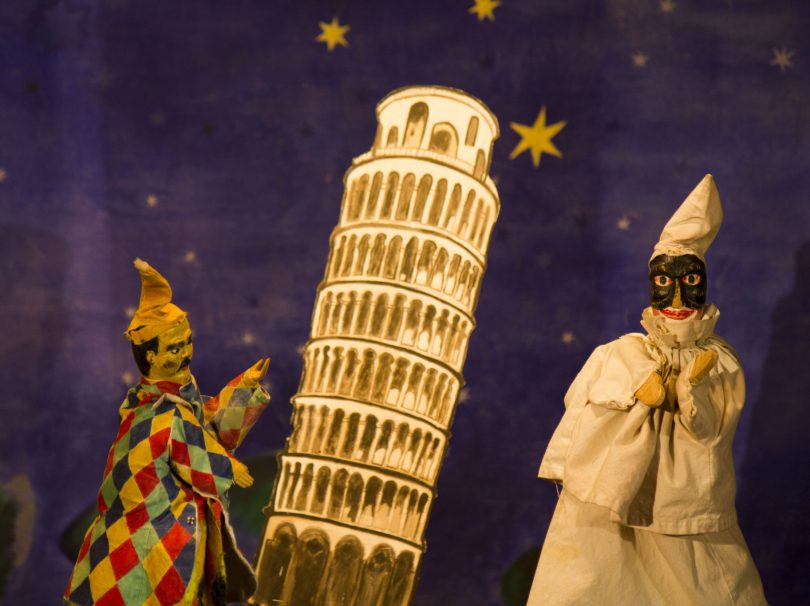 Pulcinella et Arlequin à Pise.